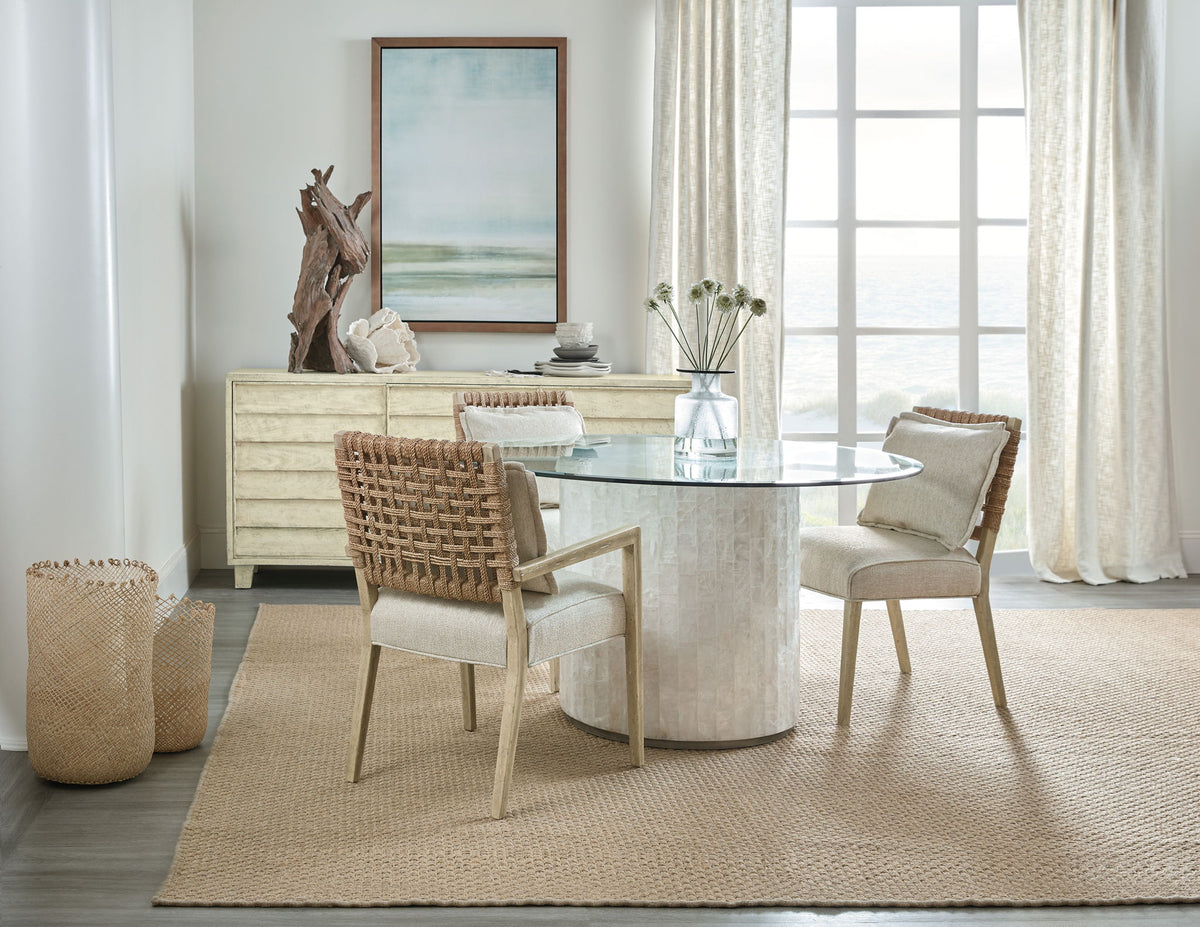 Surfrider - Woven Back Side Chair (Set of 2) - Beige / Light Brown