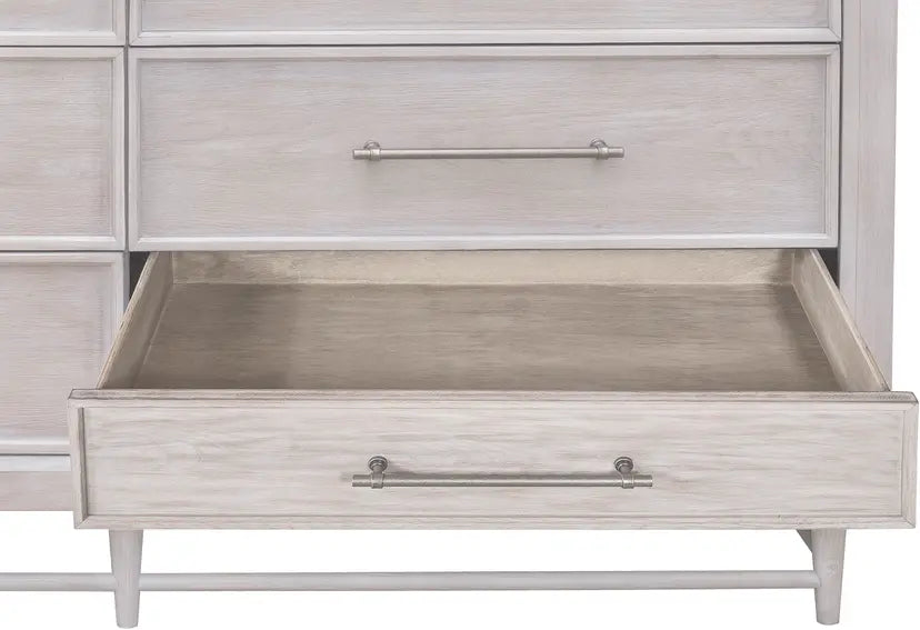 Augusta| 6 Drawer Dresser – Light Wood Finish