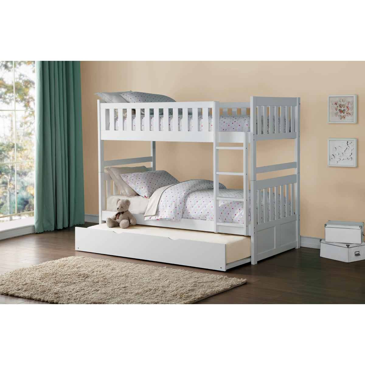 Galen Twin/Twin Trundle | White
