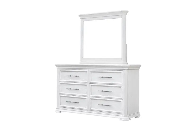 Savannah | 6 Drawer Dresser - Coastal Distressed White