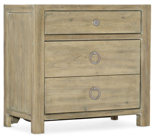Surfrider - 3-Drawer Nightstand - Light Brown
