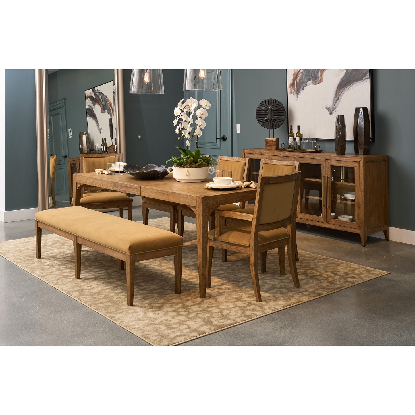 Halbrooke - Upholstered Dining Bench - Light Brown