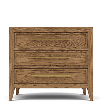 Halbrooke - 3 Drawer Nightstand - Light Brown