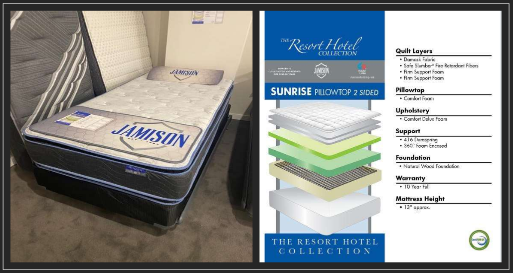 Jamison | King Sunrise Double Sided Pillowtop Mattress