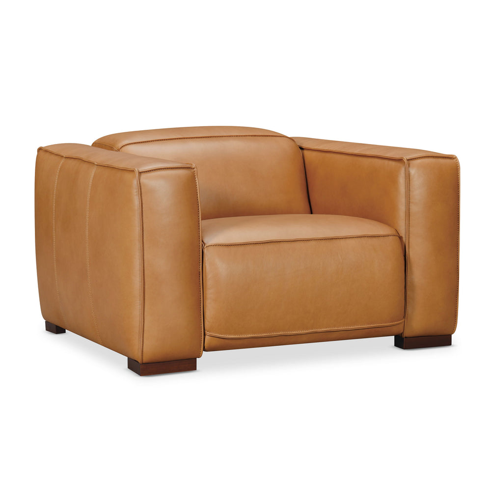 MS - Fresco Power Recliner With Power Headrest - Light Brown