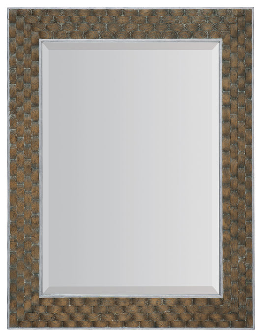 Sundance - Portrait Mirror - Light Brown / Dark Brown