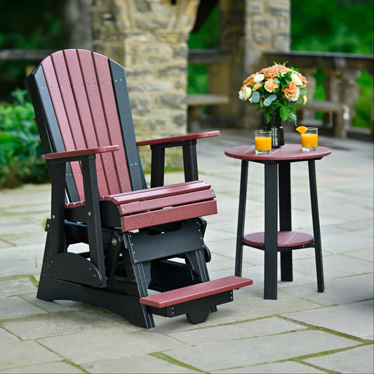 2' Adirondack Balcony Glider w/ 28" Deluxe End Table
