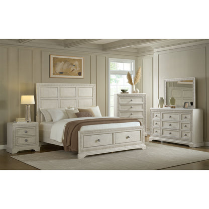 Romilly - Nightstand With USB - White