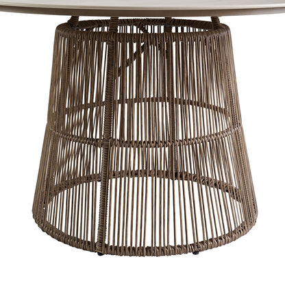 Alesso - Round Dining Table - Brown / Sand
