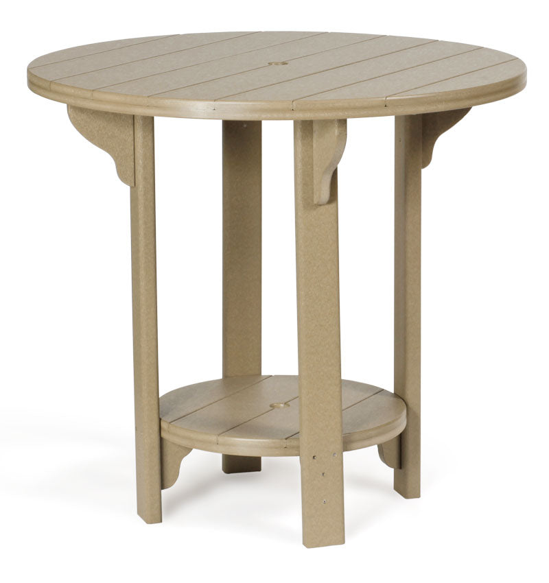 42" Round Polywood Table from Luxcraft. Durable, Sustainable Construction