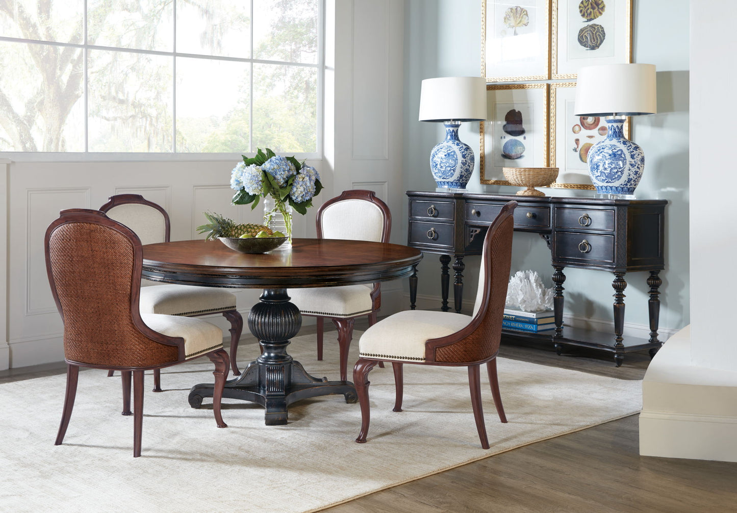 Charleston - Upholstered Side Chair (Set of 2) - Dark Brown