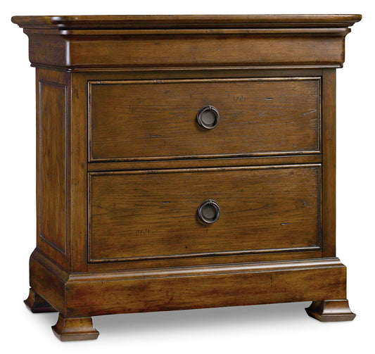 Archivist - 3-Drawer Nightstand - Dark Brown