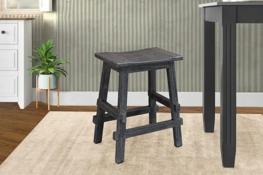 Cottage Creek | Rustic 24" Saddle Stool