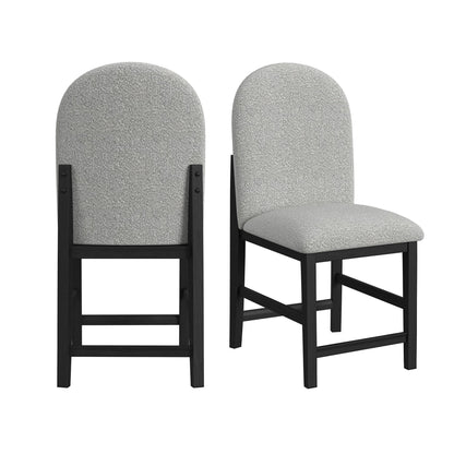 Portland - Round Back Counter Stool (Set of 2) - Black / Gray