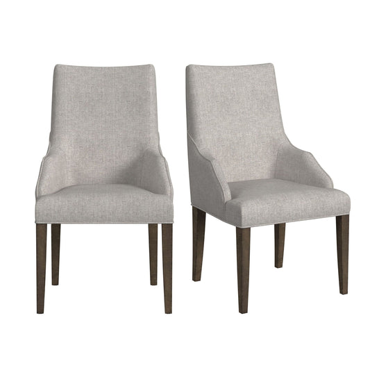 Yellowstone - Dining Host Chair (Set of 2) - Medium Brown