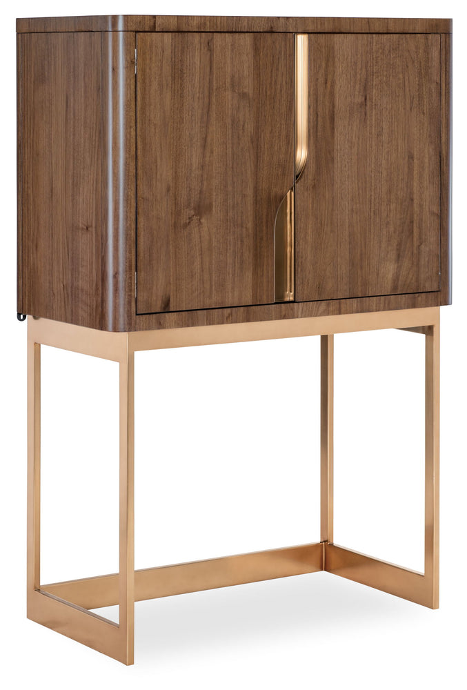 Eleana - Bar On Stand - Medium Wood