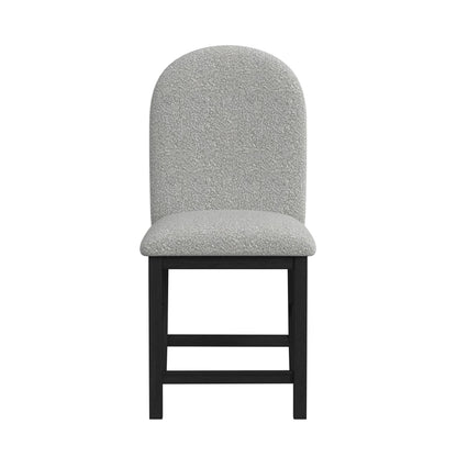 Portland - Round Back Counter Stool (Set of 2) - Black / Gray