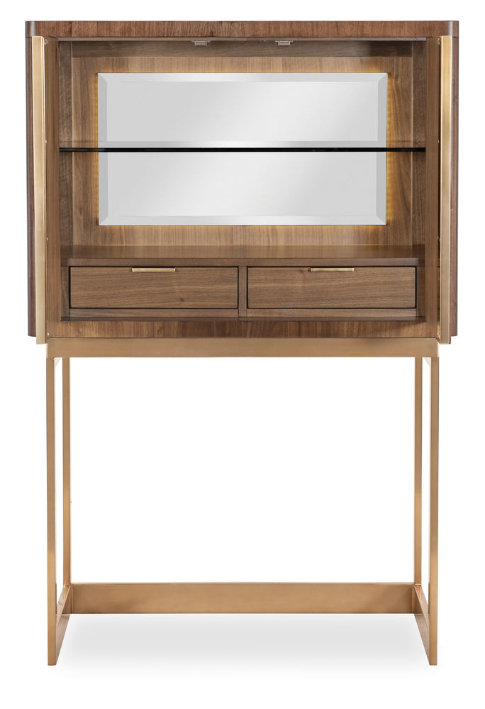 Eleana - Bar On Stand - Medium Wood