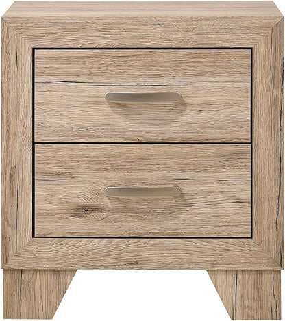 ACME | Miquell 2-Drawer Wooden Nightstand in Natural