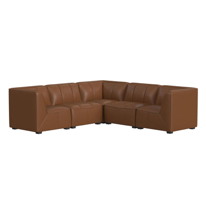 Blake - Modular 6 Piece Living Room Set - Pebble Tan