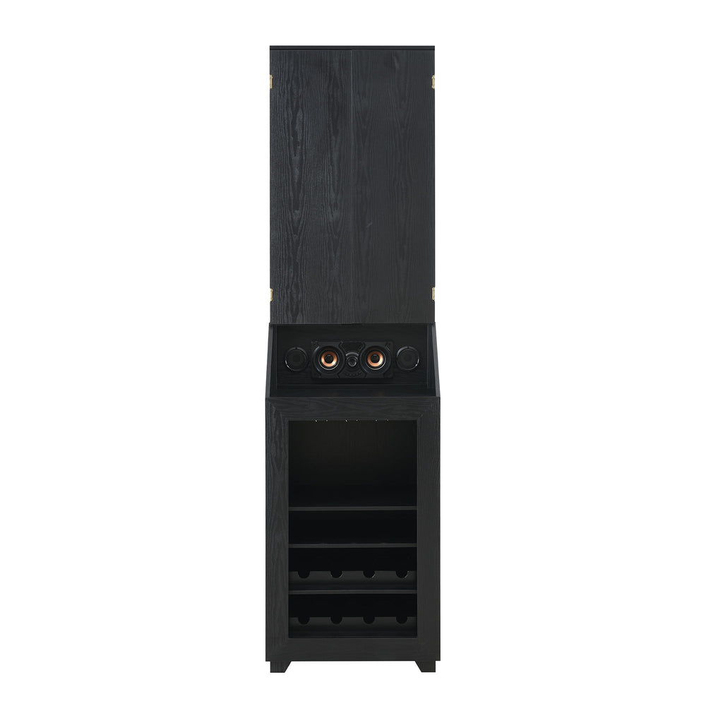 Hurricanes - Dartboard Cabinet With Speaker And LED - Black
