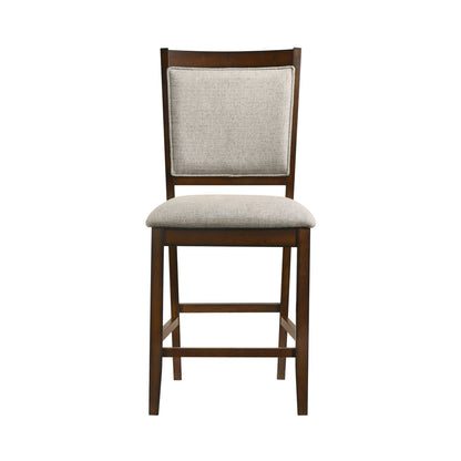 Portage - Counter Chair (Set of 2) - Brown / Beige