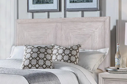 Augusta | King Panel Bed – Light Wood Finish