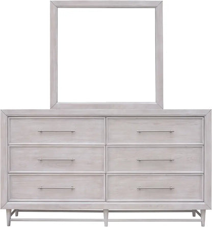 Augusta| 6 Drawer Dresser – Light Wood Finish