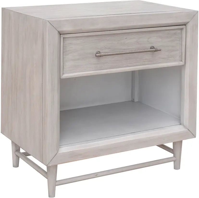 Augusta | 1 Drawer Nightstand w/ Shelf - Light Wood Finish