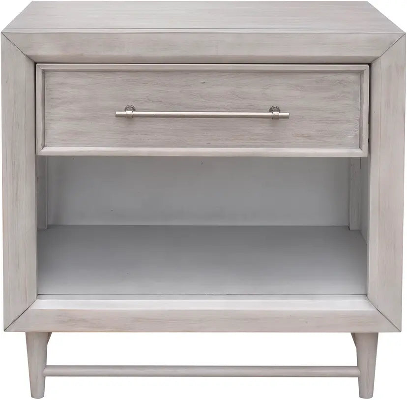 Augusta | 1 Drawer Nightstand w/ Shelf - Light Wood Finish
