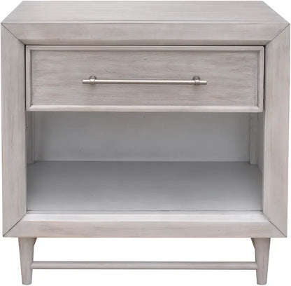 Augusta | 1 Drawer Nightstand w/ Shelf - Light Wood Finish