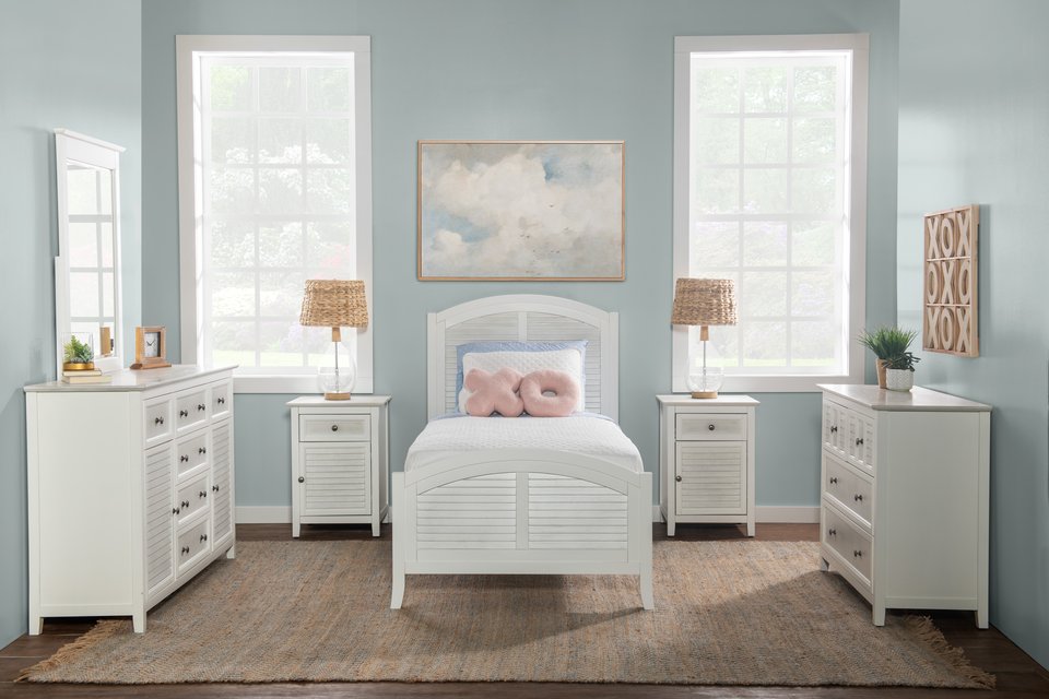 High Tide Arch Bed Collection  | Arch Bed - Chalk & White