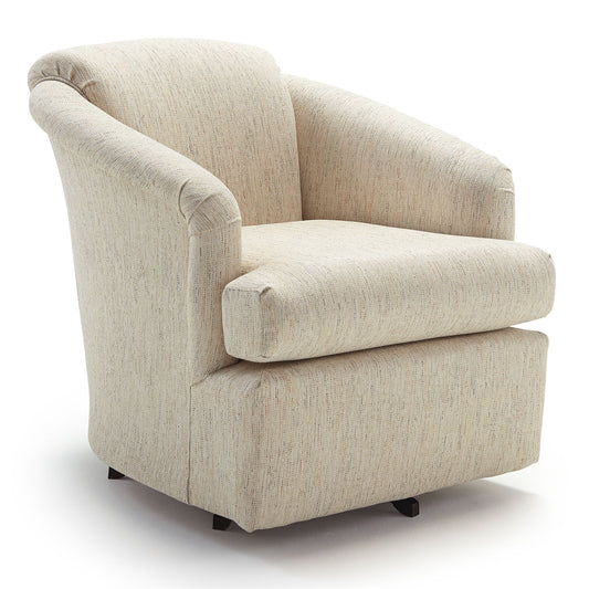 Cass Swivel Barrel Chair – Modern Comfort with 360° Style