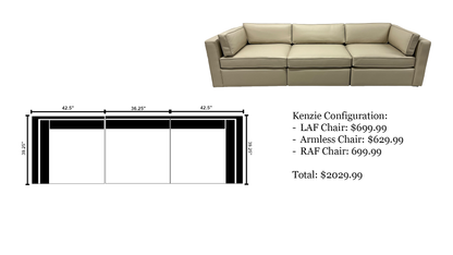 Kenzie Sectional | 3 Piece Layout | Kenzie Sofa
