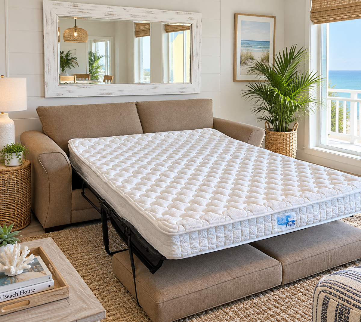 Commercial Grade Cozy Queen Sleeper 5 Year Warranty