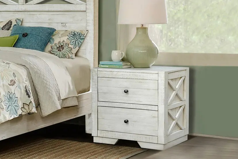 Crescent | Queen Bedroom Set | Complete Queen Bed & 2 Nightstands