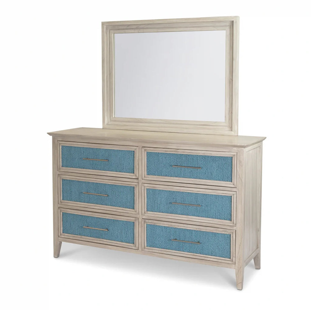 Ocean Isles | 6 Drawer Woven Dresser