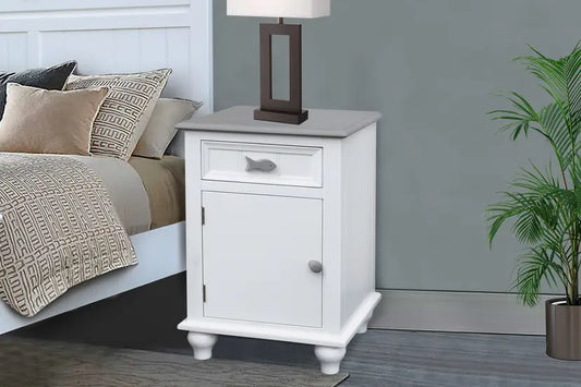 Fishtails 1-Drawer | 1-Door Nightstand
