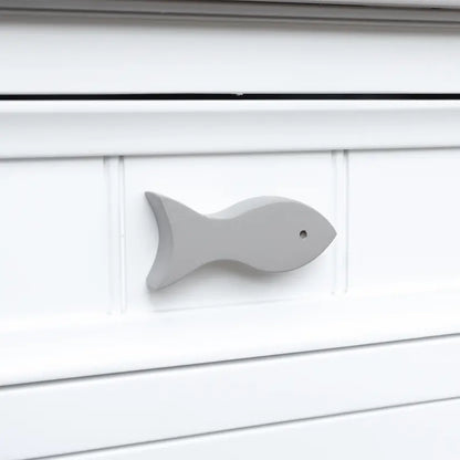 Fishtails 1-Drawer | 1-Door Nightstand