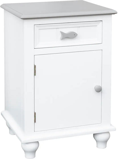 Fishtails 1-Drawer | 1-Door Nightstand