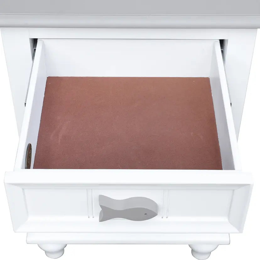 Fishtails 1-Drawer | 1-Door Nightstand