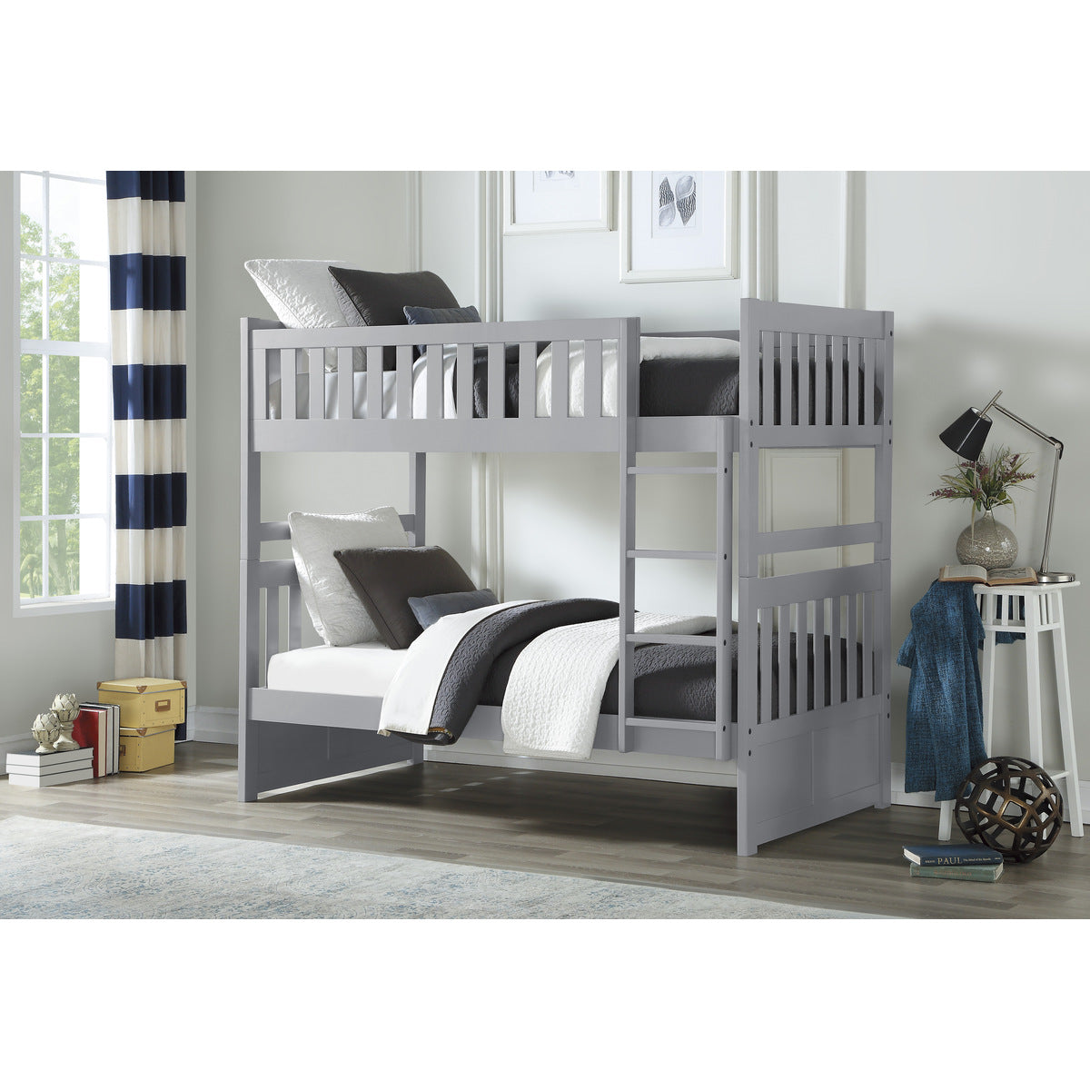 Galen Twin/Twin Bunkbed | Grey