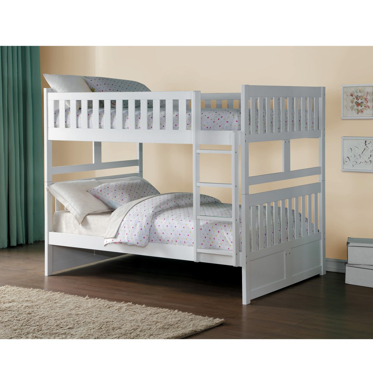 Galen Full/Full Bunkbed | White