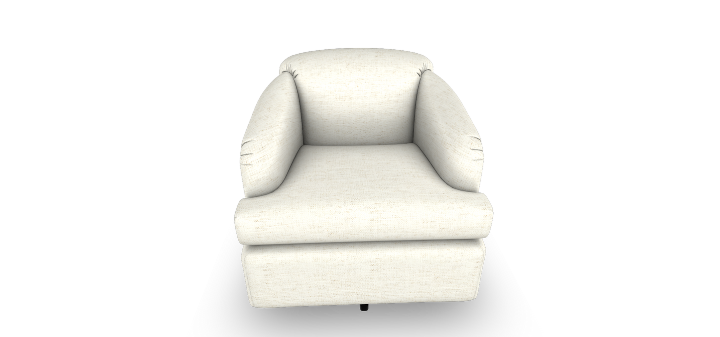 Cass Swivel Barrel Chair – Modern Comfort with 360° Style