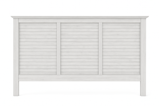 High Tide 90" Collection | 90 Degree Queen Headboard Only- Chalk & White