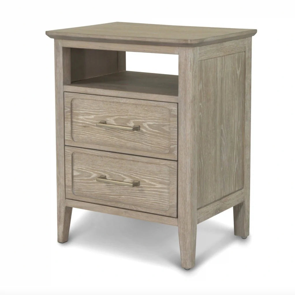 Cape May | 2 Drawer Nightstand W/ USB A+C
