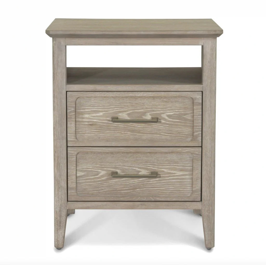 Cape May | 2 Drawer Nightstand W/ USB A+C