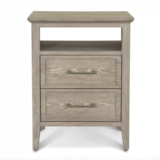 Cape May | 2 Drawer Nightstand W/ USB A+C