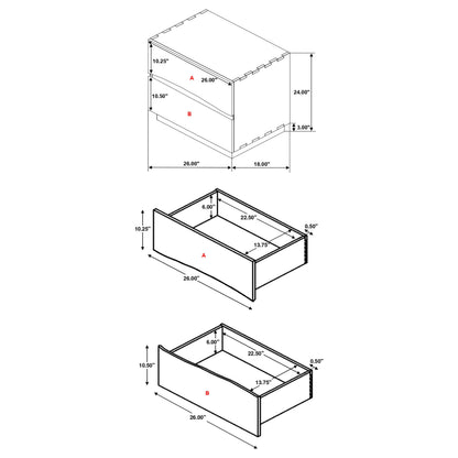 Winslow | 2 Drawer Nightstand