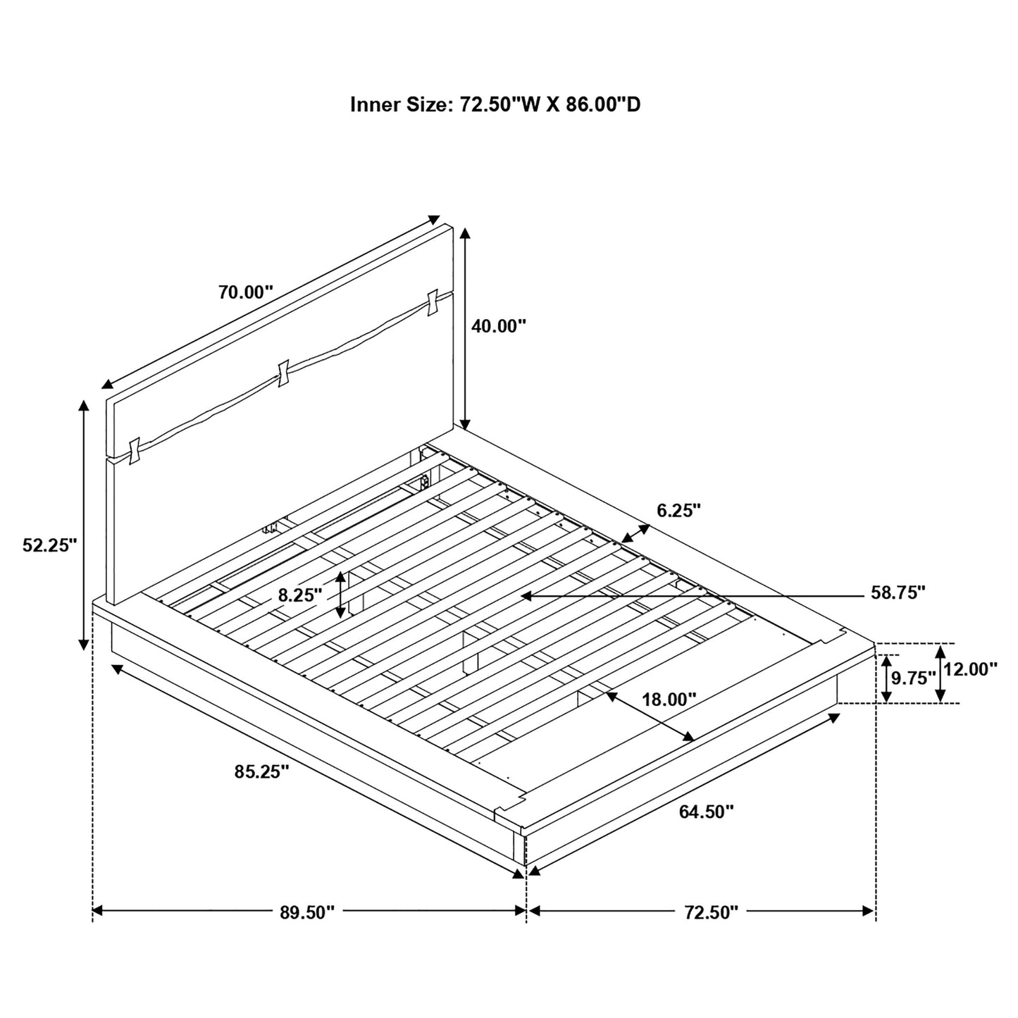 Winslow | Complete Queen Platform Bed
